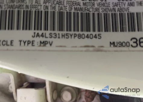 2000 Mitsubishi Montero Sport Ls/Xls z USA, uszkodzony, nr VIN JA4LS31H5YP804045